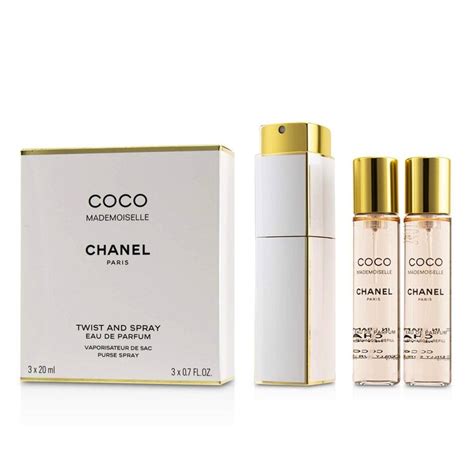 coco chanel mademoiselle mini twist and spray|chanel mademoiselle gift set boots.